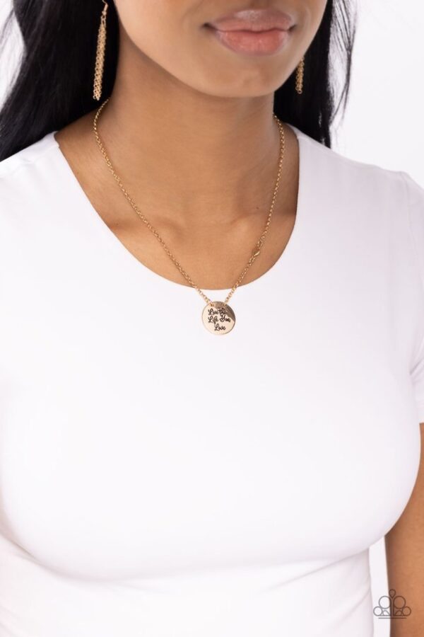 Paparazzi Necklace ~ Live The Life You Love - Gold