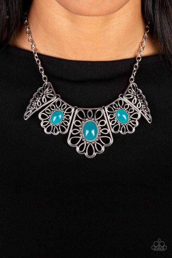 Paparazzi Necklace ~ Glimmering Groves - Blue