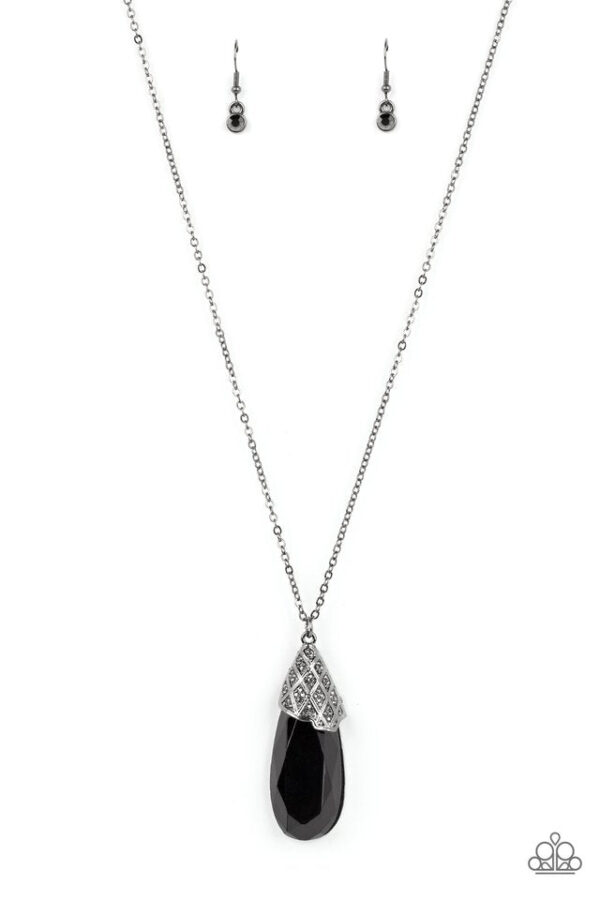 Paparazzi Necklace ~ Dibs on the Dazzle - Black