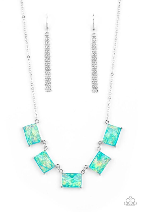 Paparazzi Necklace ~ Opalescent Oblivion - Blue