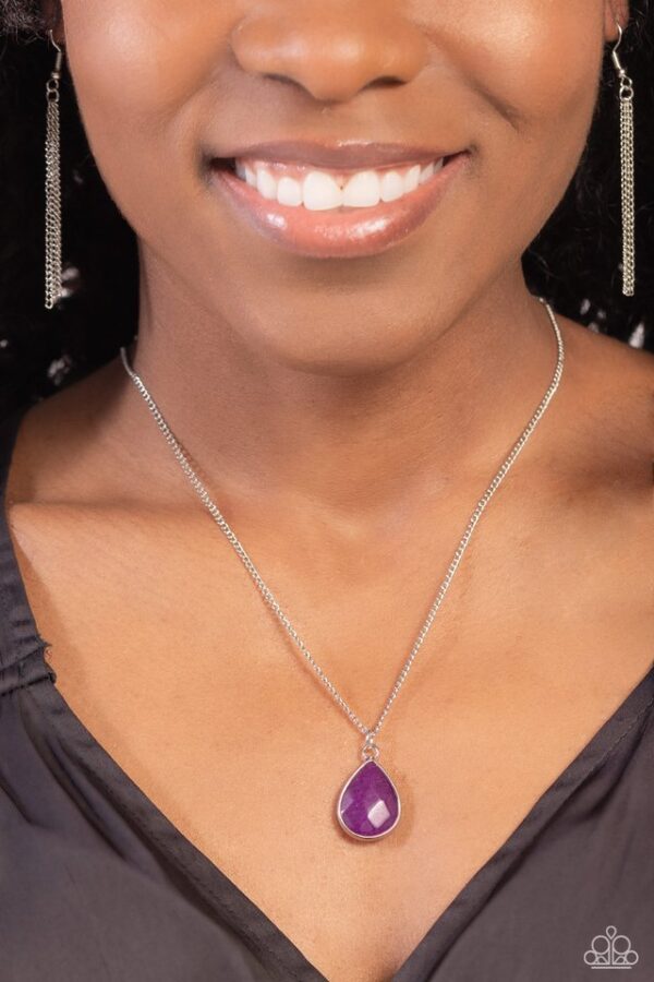 Paparazzi Necklace ~ Sparkling Stones - Purple