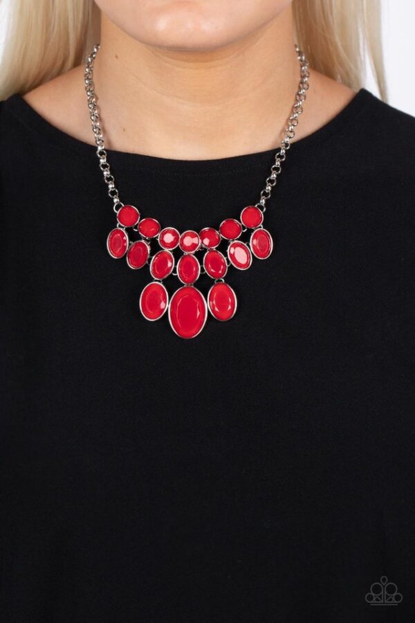 Paparazzi Necklace ~ Delectable Daydream - Red