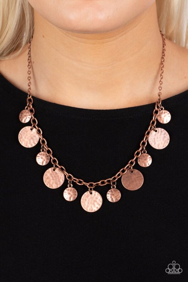 Paparazzi Necklace ~ Model Medallions - Copper