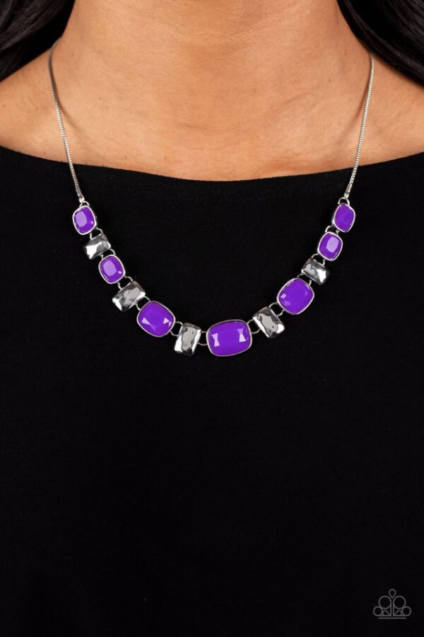 Paparazzi Necklace ~ Polished Parade - Purple