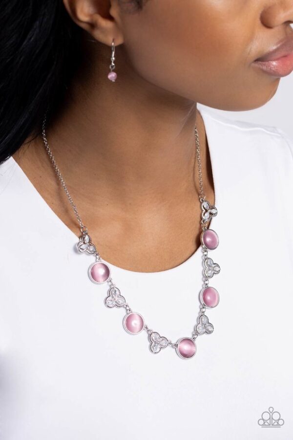 Paparazzi Necklace ~ Floral Crowned - Pink