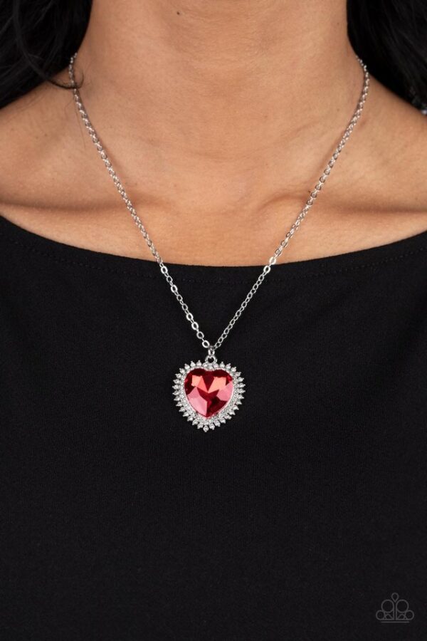 Paparazzi Necklace ~ Sweethearts Stroll - Red