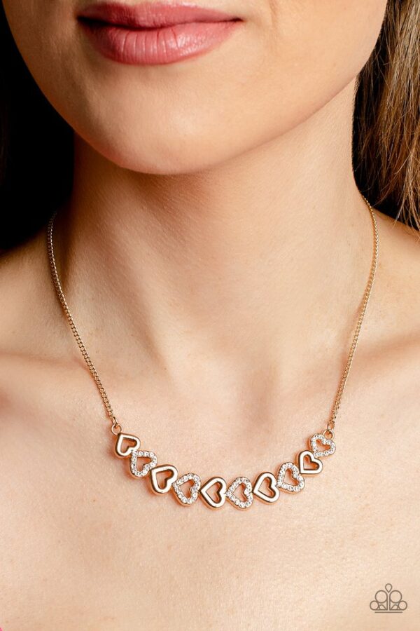 Paparazzi Necklace ~ Sparkly Suitor - Gold