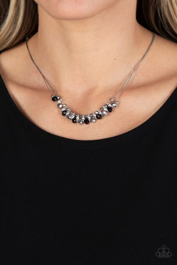 Paparazzi Necklace ~ Shimmering High Society - Black