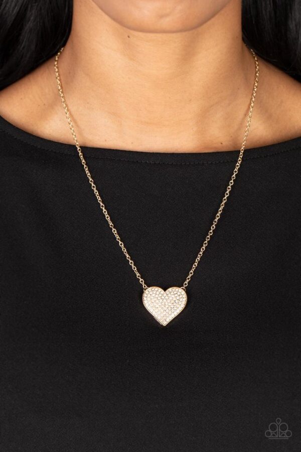 Paparazzi Necklace ~ Spellbinding Sweetheart - Gold