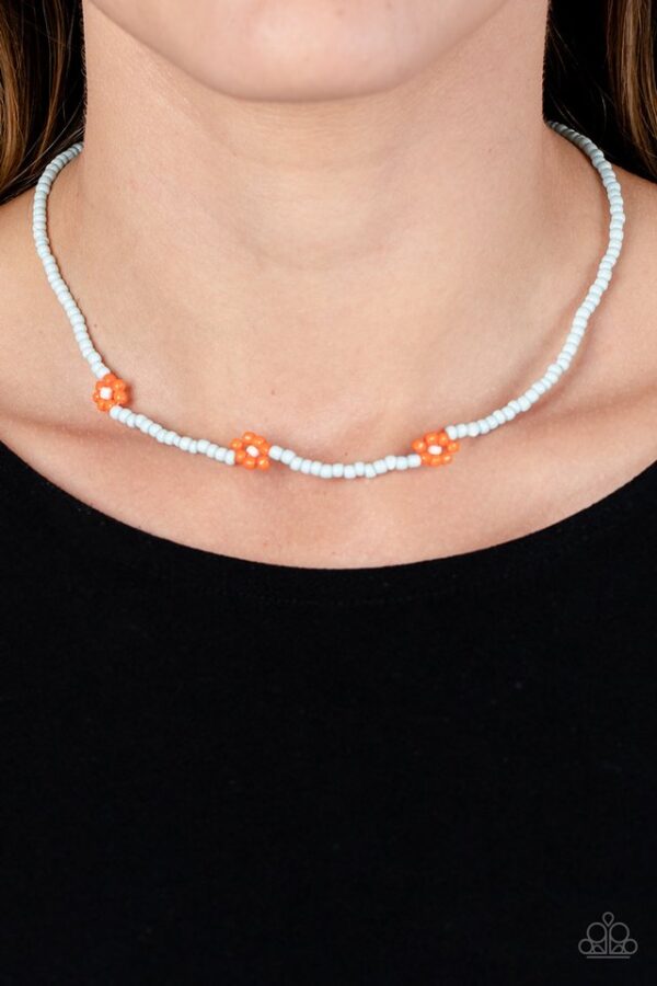 Paparazzi Necklace ~ Bewitching Beading - Orange