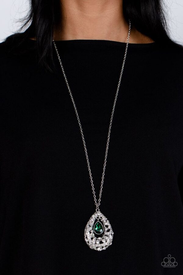 Paparazzi Necklace ~ Glitz and GLOW - Green