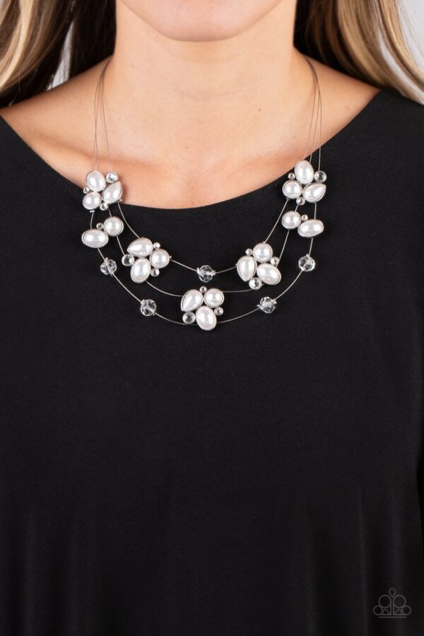 Paparazzi Necklace ~ Snow Angels - White