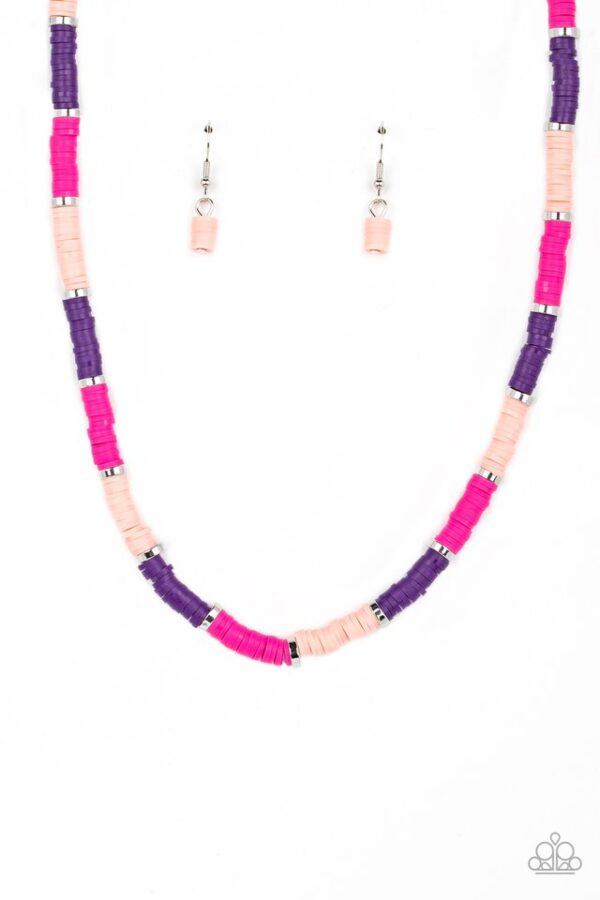 Paparazzi Necklace ~ Rainbow Road - Pink