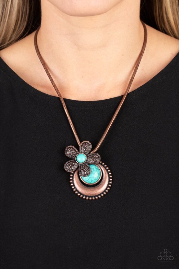 Paparazzi Necklace ~ Bohemian Blossom - Copper