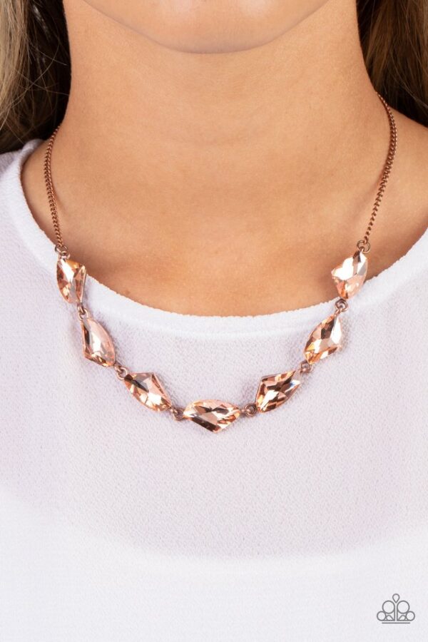 Paparazzi Necklace ~ Raw Rapture - Copper