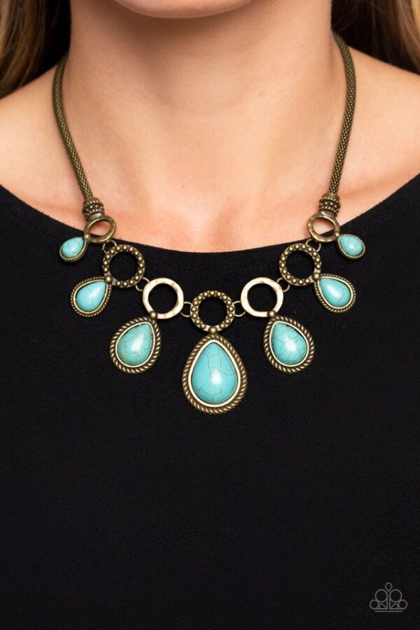 Paparazzi Necklace ~ Riverside Relic - Brass