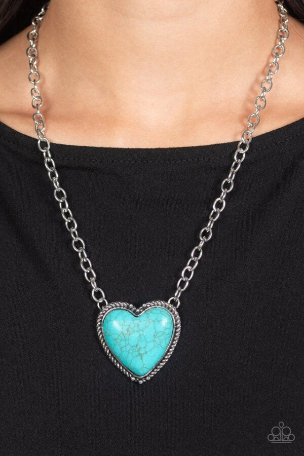 Paparazzi Necklace ~ Authentic Admirer - Blue