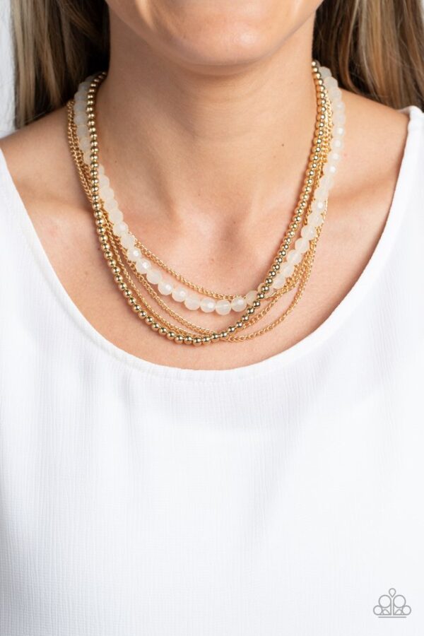 Paparazzi Necklace ~ Boardwalk Babe - Gold