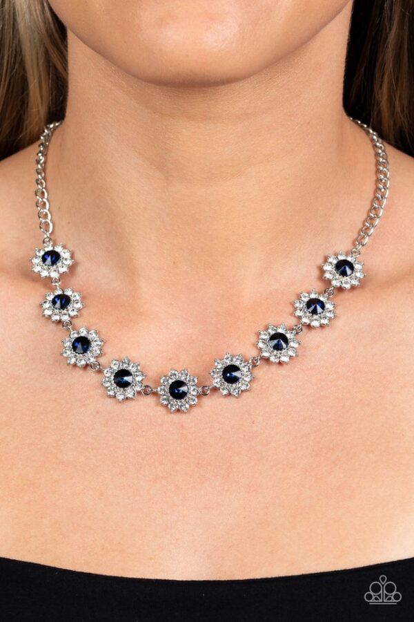 Paparazzi Necklace ~ Blooming Brilliance - Blue