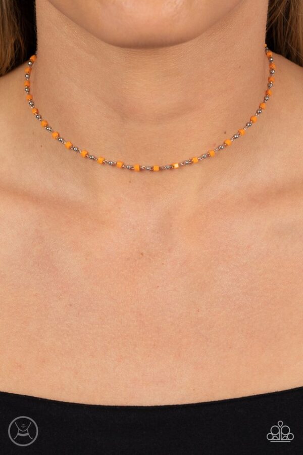 Paparazzi Necklace ~ Neon Lights - Orange