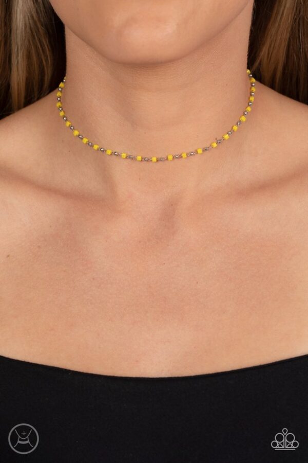 Paparazzi Necklace ~ Neon Lights - Yellow