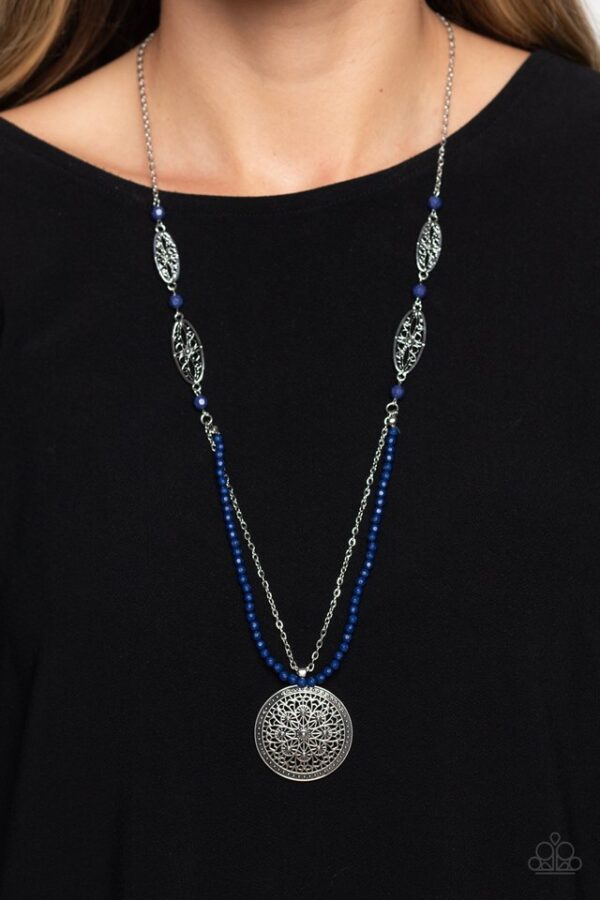 Paparazzi Necklace ~ Garden of Grace - Blue