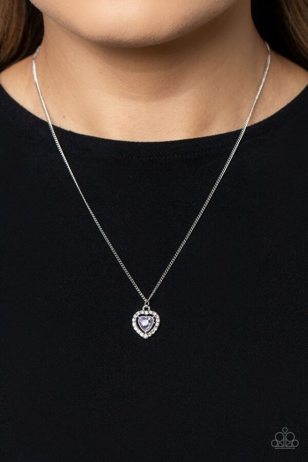 Paparazzi Necklace ~ Day of Love - Purple