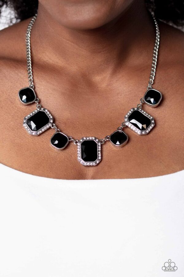 Paparazzi Necklace ~ Royal Rumble - Black