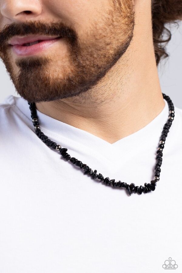 Paparazzi Necklace ~ Wild Woodcutter - Black