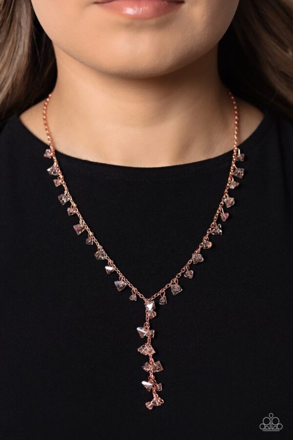 Paparazzi Necklace ~ Chiseled Catwalk - Copper