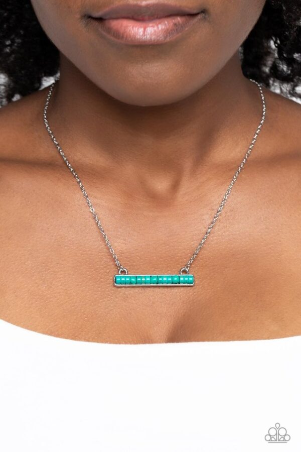 Paparazzi Necklace ~ Barred Bohemian - Blue