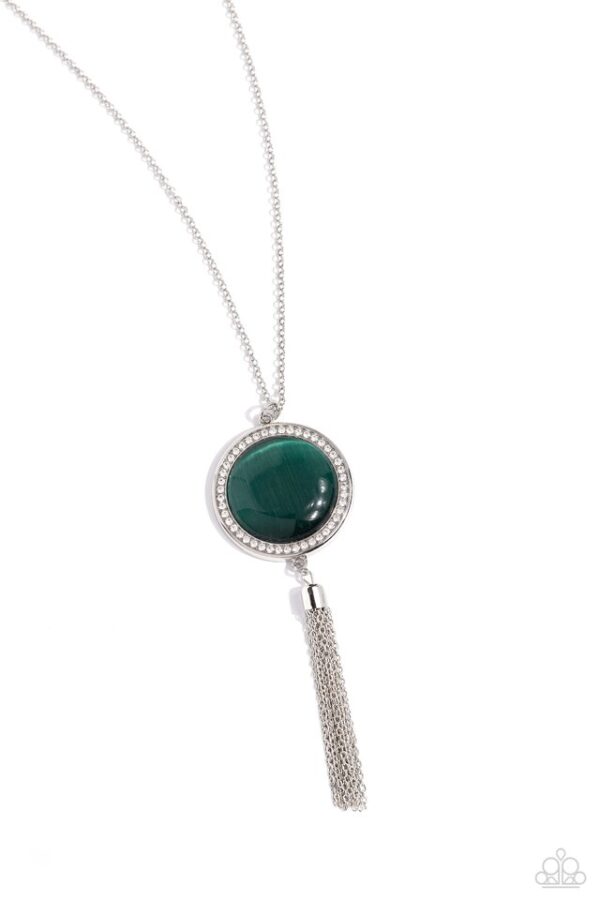 Paparazzi Necklace ~ Tallahassee Tassel - Green