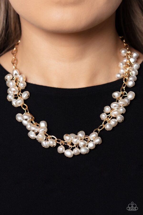 Paparazzi Necklace ~ Pearl Parlor - Gold