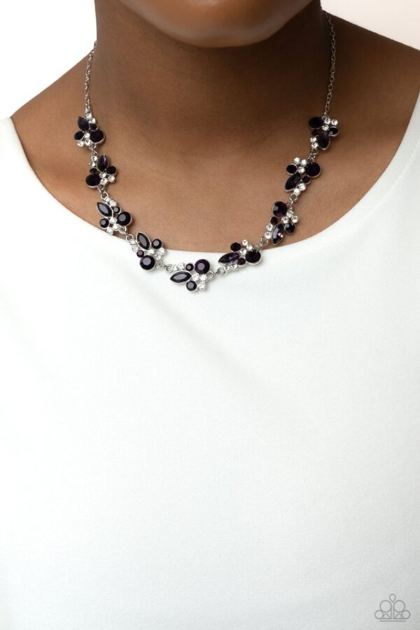 Paparazzi Necklace ~ Swimming in Sparkles - Purple