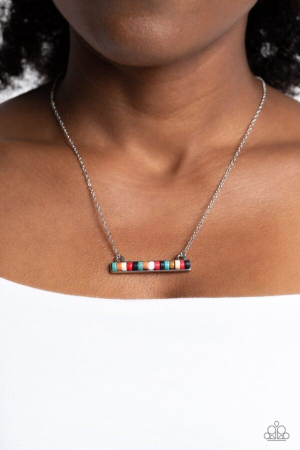 Paparazzi Necklace ~ Barred Bohemian - Multi