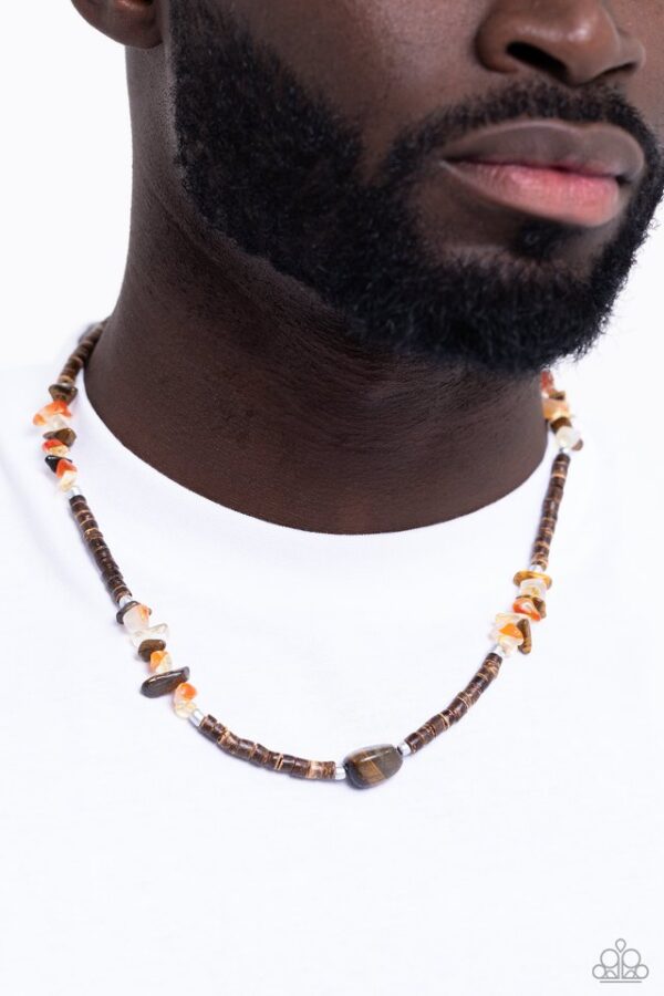 Paparazzi Necklace ~ Stony Survivor - Brown