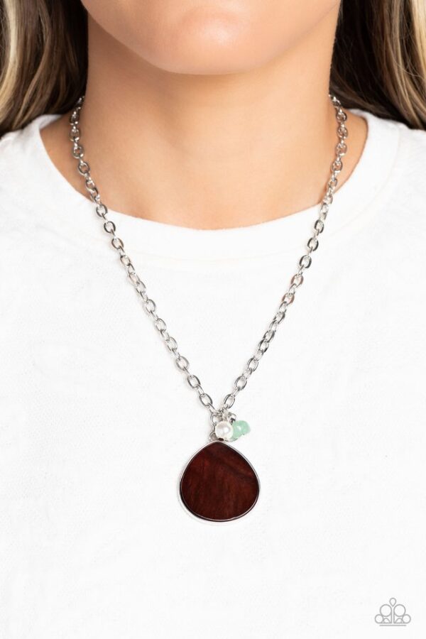 Paparazzi Necklace ~ I Put A SHELL On You - Brown