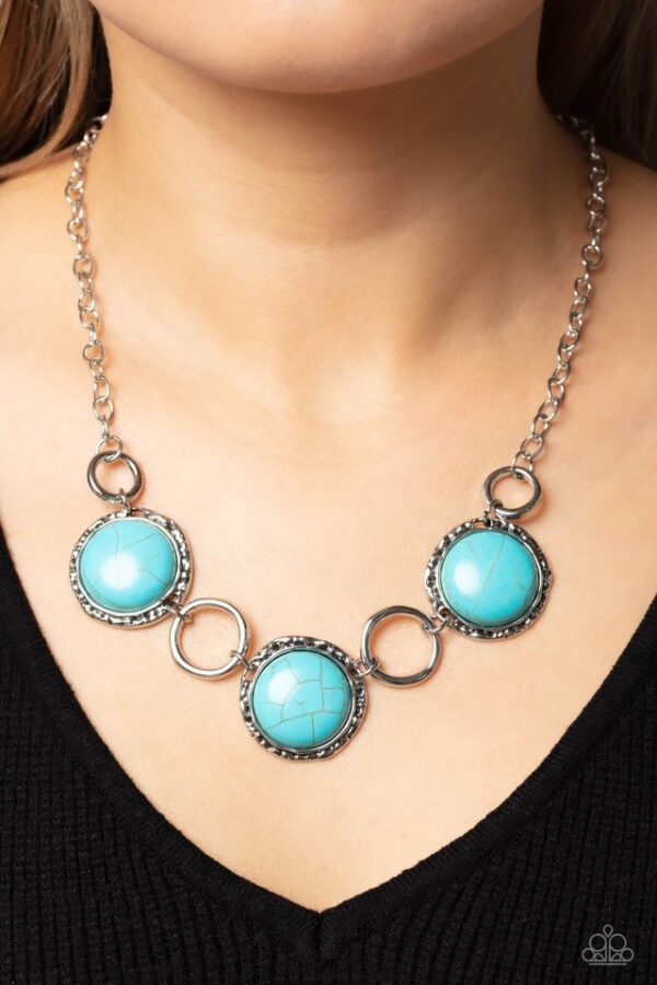 Paparazzi Necklace ~ Saharan Scope - Blue