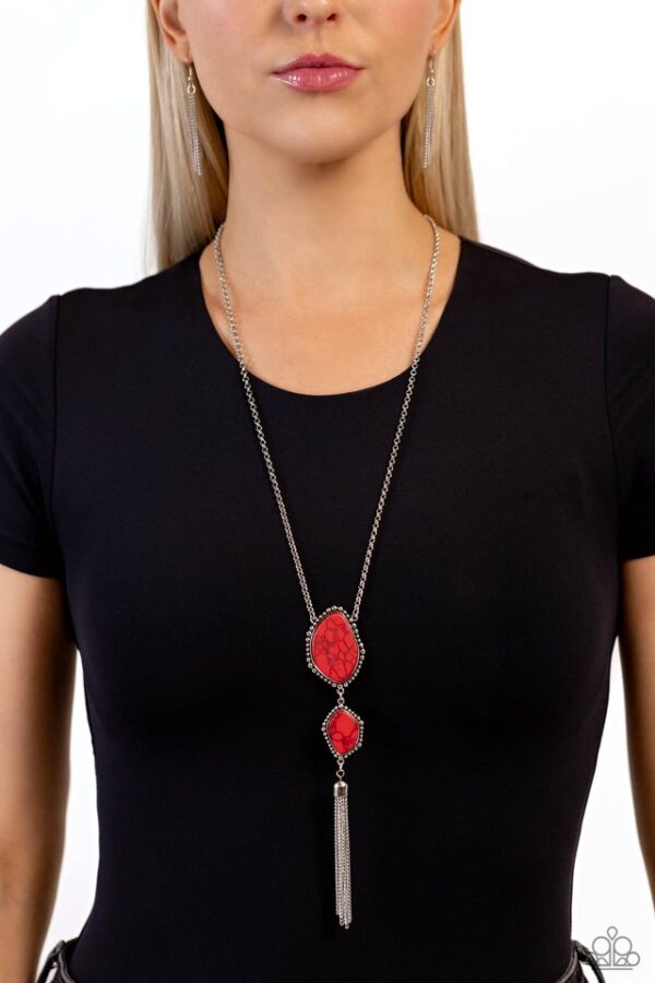 Paparazzi Necklace ~ Desert Darling - Red