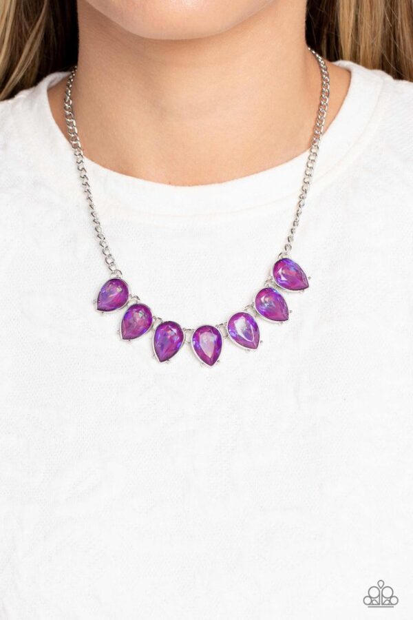 Paparazzi Necklace ~ FLIRTY Dancing - Purple