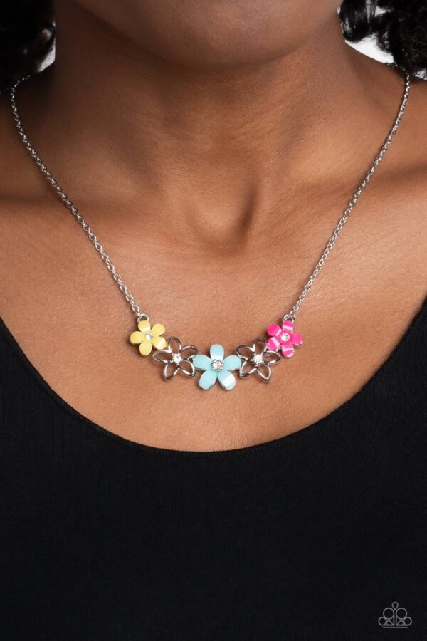 Paparazzi Necklace ~ WILDFLOWER About You - Blue