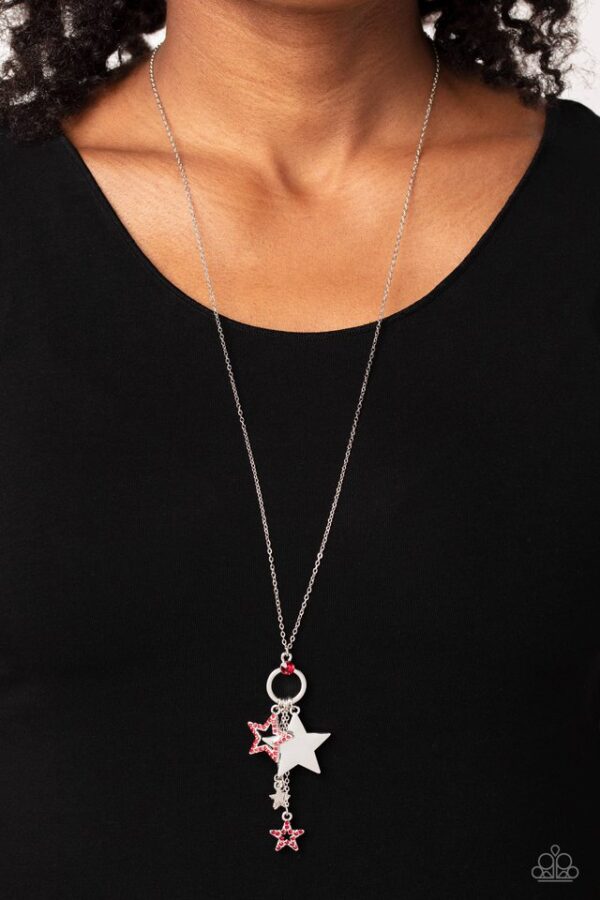 Paparazzi Necklace ~ Starry Statutes - Red