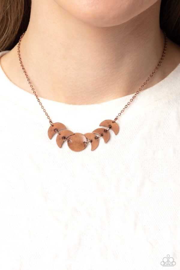 Paparazzi Necklace ~ LUNAR Has It - Copper