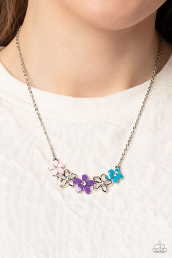 Paparazzi Necklace ~ WILDFLOWER About You - Purple