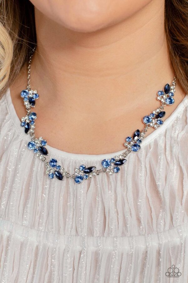 Paparazzi Necklace ~ Swimming in Sparkles - Blue