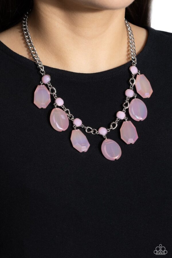 Paparazzi Necklace ~ Maldives Mural - Pink