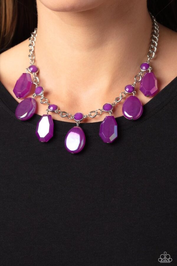 Paparazzi Necklace ~ Maldives Mural - Purple