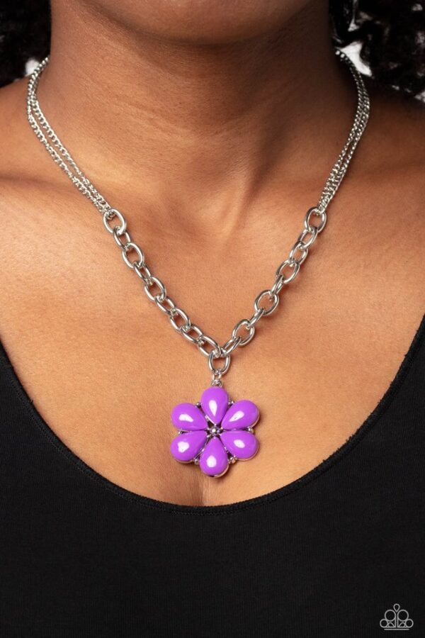 Paparazzi Necklace ~ Dazzling Dahlia - Purple