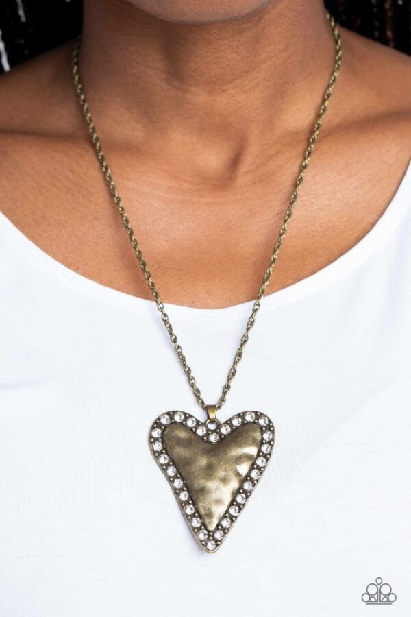 Paparazzi Necklace ~ Radiant Romeo - Brass