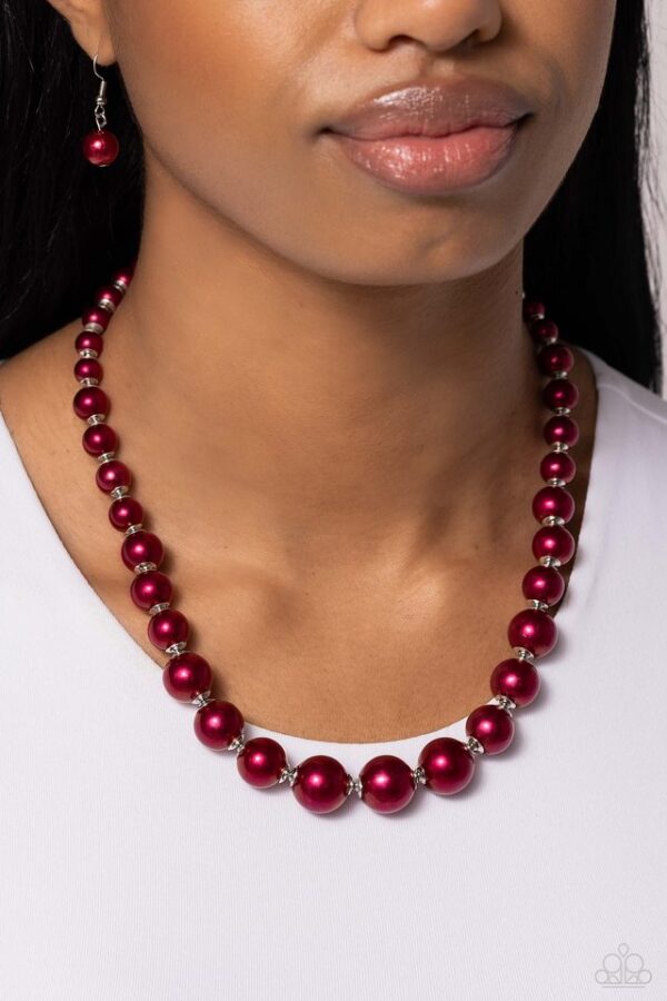 Paparazzi Necklace ~ Manhattan Mogul - Red